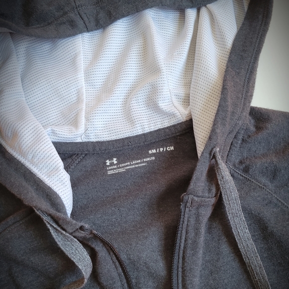 Under Armour Dark Grey Zip Up Hoodie - Picture 3 of 5